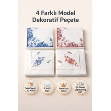 CKM Silikon 4 Paketzarif Sofra Koleksiyonu Dekoratif Peçete