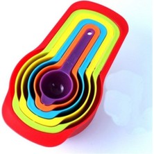 Feyza Design Pratik 5'li Ölçü Kaşığı Seti, Şeker, Baharat ve Sıvı Ölçüm Kabı