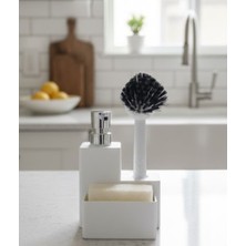 Elis Concept Sıvı Sabunluk Mutfak Seti Beyaz