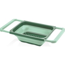 Feyza Design Katlanabilir Lavabo Süzgeci, Mutfak ve Kamp Için Pratik ve Kullanışlı