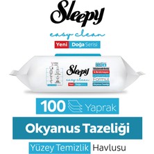 Sleepy Ocean Yüzey Temizlik Havlusu Mendili Okyanus Tazeliği 100 Yaprak