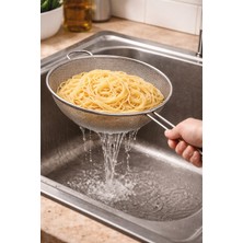 Feyza Design Pratik Paslanmaz Çelik Süzgeç, Dayanıklı ve Kullanışlı Tasarım