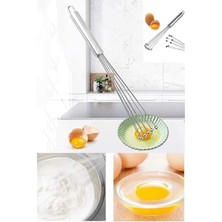 Feyza Design Ayarlanabilir Paslanmaz Çelik Metal Boncuk Uçlu Yumurta Çırpıcı