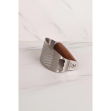 Feyza Design Prateg Akasya Saplı Sarımsak Ezici, Ergonomik ve Kolay Kullanımlı