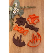 Feyza Design Ramazan Bayramı Şekeri ve Kurabiye Kalıbı 3'lü Set