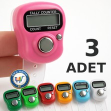 Nistabolje 3 Adet Zikirmatik Sayaç Yüzük Tesbih Çekme Salavat ve Zikir Sayacı