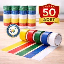 Nistabolje 50 Adet Renkli Elektrik Bandı İzole Bant