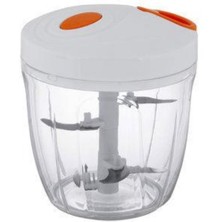 Feyza Design Geniş Hazneli, 5 Bıçaklı, Ipli El Rondosu ve Soğan Doğrayıcı