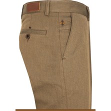 Varetta Erkek Koyu Hardal Keten Pantolon Klasik Kesim