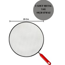 Feyza Design 29CM Yağ Sıçratmaz Kapaklı Kızartma Tel Süzgeç