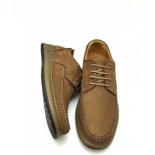 Luis Figo 3844 % 100 Deri Ortopedik Rahat Bağcıklı Saraçlı Erkek Ayakkabısı