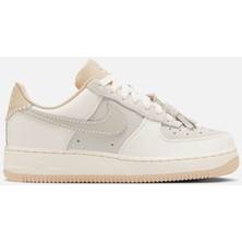 Nike Air Force 1 Af1 1,07 Tassel Detail Leather Womens Sneaker Hakiki Deri Günlük Spor Ayakkabı Krem