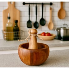 Feyza Design Havan Sarımsak Ezeği, Pratik ve Kolay Sarımsak Doğrama Aracı