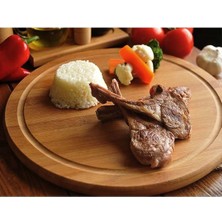 Feyza Design Yuvarlak Sunum ve Kesme Tabağı, Çok Amaçlı Pizza Tahtası