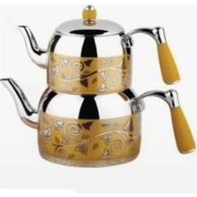 Gürtuz 304 310 316 Kalite Gürçelik Çaydanlık Takım 1.7 Litre 2.2 Litre