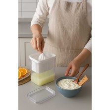 Feyza Design Pratik ve Şık Akıllı Yoğurt Süzme Kabı, Kolay Kullanım