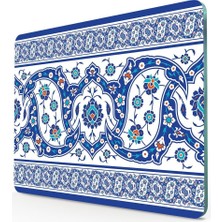 Feyza Design Çini Desenli Cam Kesme Tablası 30X40 Cm, Şık ve Fonksiyonel Kesim Sağlar