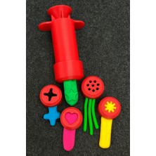 Feyza Design Çocuklar Için Şırınga Şeklinde Oyun Hamuru Şekillendirme Seti