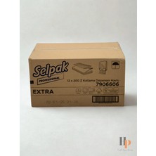 Selpak Professional Z Katlamalı Havlu Peçete - 2 Katlı - 12 Paket x 200 Yaprak (2400 Adet) - 21.5 x 24 cm