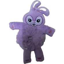 Miniso Tavşan Figürlü Peluş Saç Lastiği (Eflatun)