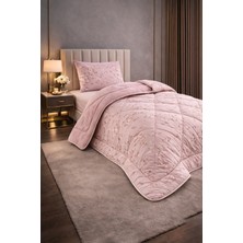 Teksnil Home Tek Kişilik Yorgan Seti Pudra Etnik Desenli Welsoft,anti Alerjik,çift Taraflı (Yorgan + 1 Yastık Kılıfı)