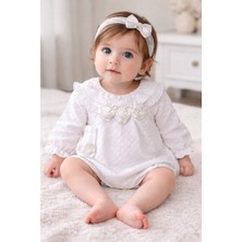 Çayzen Mira Kız Çocuk  Elegance Romper ( Bandana ) Aksesuarlı 351