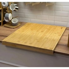 Feyza Design Bambu Mega Boy Kesim ve Hamur Açma Tahtası 38X45 Cm, Büyük Boy