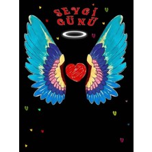 14 Şubat Sevgiler Günü 200X200 Ek Dikişli Okul Etkinliği Pano