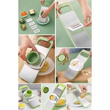 Feyza Design Pratik Çok Fonksiyonlu 7 Bıçaklı Mutfak Doğrayıcı ve Rendesi