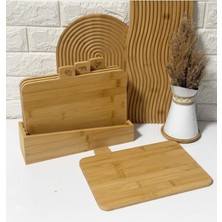 Feyza Design Bambu 4'lü Kesim Panosu Seti, Pratik ve Şık Doğrama Çözümü