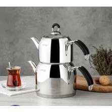 Gürtuz 304 310 316 Kalite Gürçelik Çaydanlık Takım 1.7 Litre 2.2 Litre