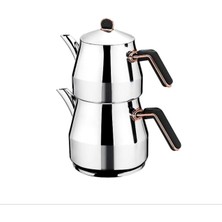 Gürtuz 304 310 316 Kalite Gürçelik Çaydanlık Takım 1.7 Litre 2.2 Litre