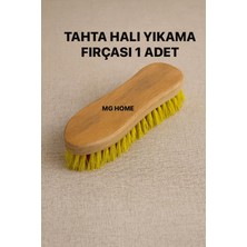 Feyza Design Pratik ve Dayanıklı 21 cm Tahta Halı Yıkama Fırçası