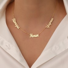 Eski Jewelry Üç Isimli Kolye | 925 Gümüş