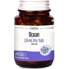 Ocean Çörek Otu Yağı 60 Kapsül - 3 Adet (180 Kapsül) Soğuk Sıkım Takviye Edici Gıda Türkiye Menşeli