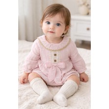 Çayzen Müslin ( 4 Katlı ) Romper Çorap Aksesuarlı 186