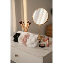 Miniso Tüylü Beyaz Yıldız Figürlü Saç Lastiği