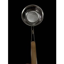 Metal Delikli Kevgir – Uzun Saplı Kızartma & Haşlama Süzgeci