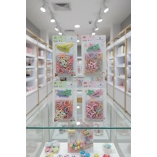 Miniso Renkli Karışık Lastik Tokalar + Küçük Mandal Tokalar