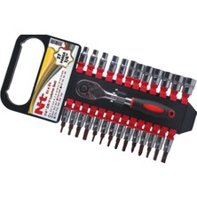 Nt Tools Nttools NCSET63 27 Parça 1/4’’ Altı Köşe Bits & Lokma Seti