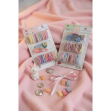 Miniso Renkli Karışık Lastik Tokalar + Küçük Mandal Tokalar