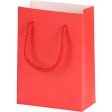 Ambalaj Pazarı Mini Hediyelik Kırmızı Karton Çanta 10X5X14 cm - 100 Adet