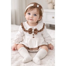 Çayzen Adel Kız Çocuk  Romper ( Çorap ve Bandana ) Aksesuarlı 184