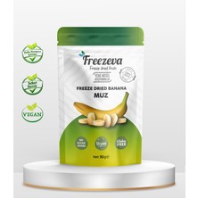 Freezeva Dondurularak Kurutulmuş Muz 30 gr - Freeze Dried Muz Kuru Meyve Cipsi