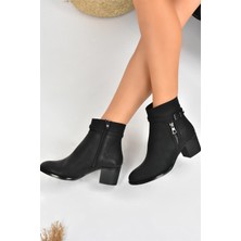 Fox Shoes Siyah Kalın Topuklu Kadın Bot L674155209