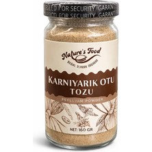 Nature's Food Karnıyarık Otu Tozu 160 gr – Psyllium Lif Kaynağı %100 Doğal Katkısız
