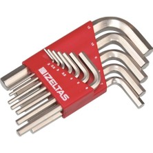 İzeltaş  Allen Anahtar Takımı Kısa 12 Parça - 4900003112