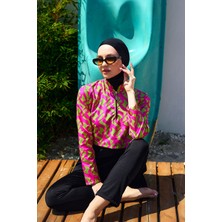 Remsa Mayo Önü Kapaklı Tam Kapalı Tesettür Mayo SIYAH04 R5204