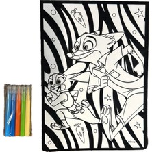 Miniso Disney Zootoprolis Lisanslı Sürüngen Boyama