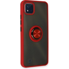 Epilons C11 2021 Kılıf Montreal Yüzüklü Silikon Kapak - Kırmızı